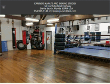 Tablet Screenshot of caninoskarateandboxingstudio.com